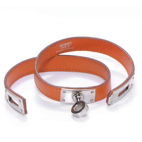 hermes kelly double tour bracelet orange|hermes double tour bracelet.